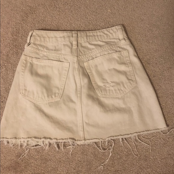 Free People White Denim Skirt - Picture 2 of 3